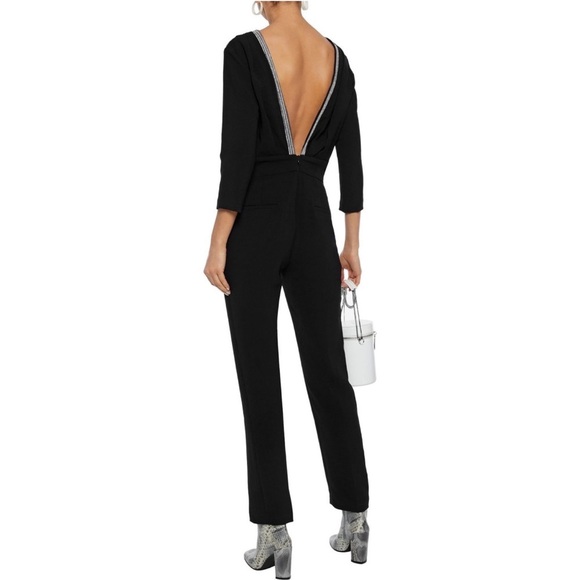 NWT Ba&sh beaded embellished open back jumpsuit